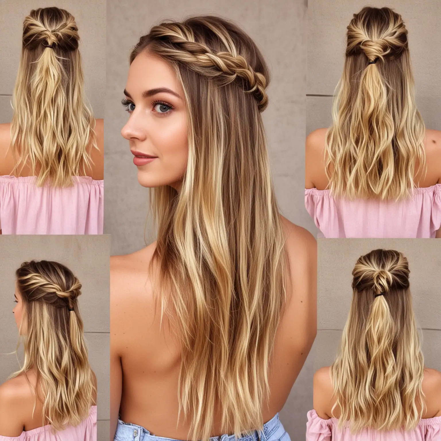 summer hairstyles for women, easy styles