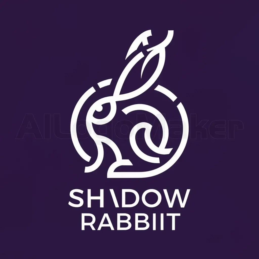 a logo design,with the text "Shadow Rabbit", main symbol:Rabbit,Moderate,be used in Entertainment industry,clear background