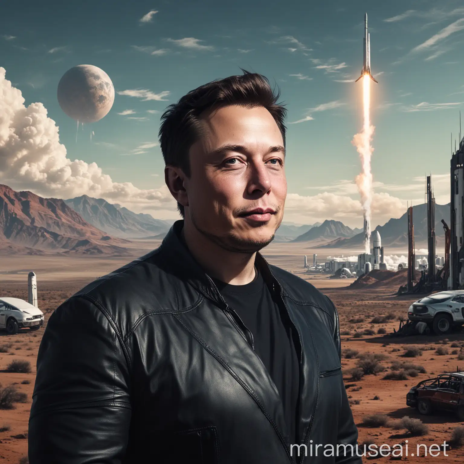Elon Musks Vision Utopia and Dystopia Collide in Futuristic Landscape