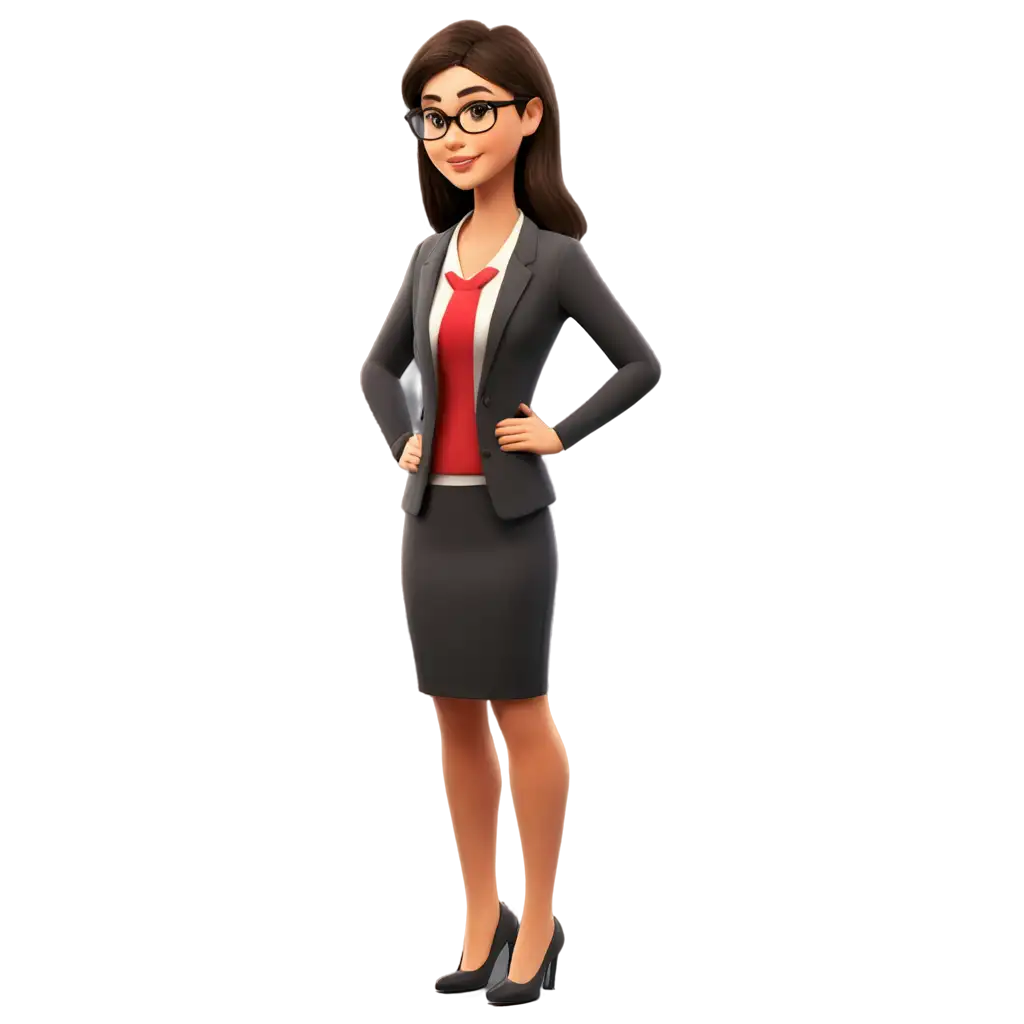 Adorable-Cartoon-Styled-PNG-Image-of-a-Teacher-Enhance-Your-Designs-with-a-Cute-and-Vibrant-Illustration