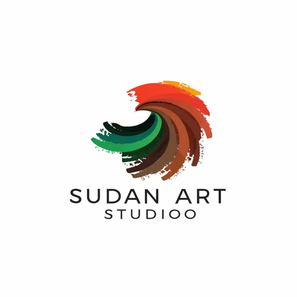 a logo design,with the text "Sudan art studio", main symbol:art design Studio,Moderate,clear background
