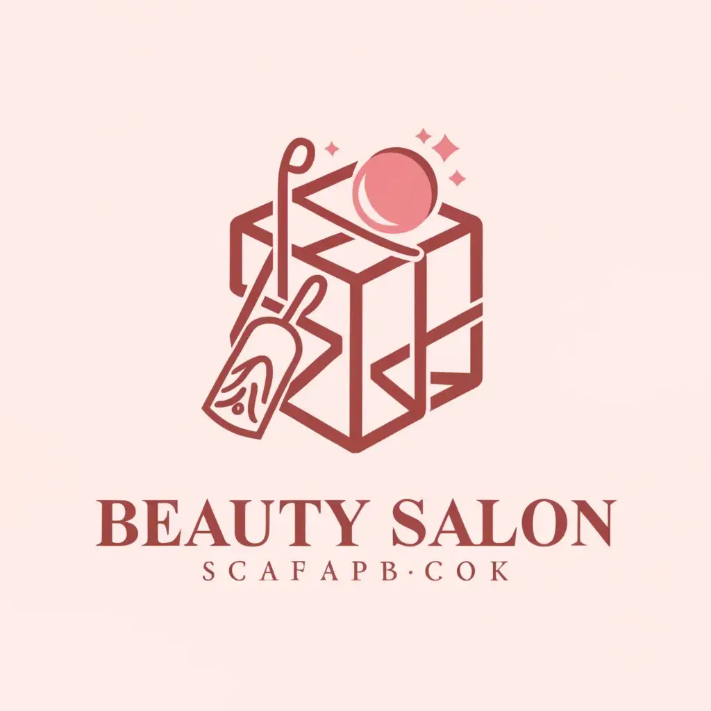 a logo design,with the text "Beauty Salon Sахар'OK", main symbol:sugar, mirror, beauty industry, pink color,complex,be used in Beauty Spa industry,clear background