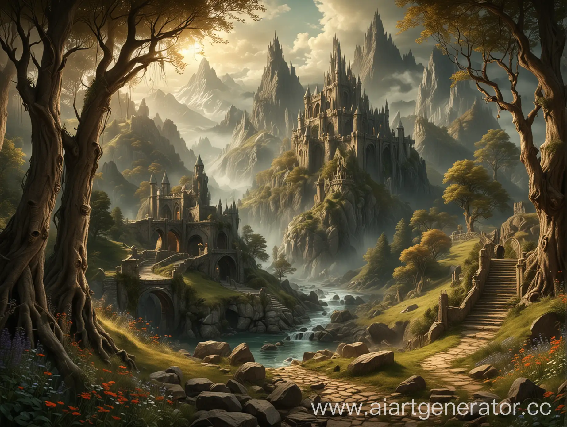 Fantasy-Landscape-Inspired-by-Lord-of-the-Rings-for-Stunning-Wallpapers