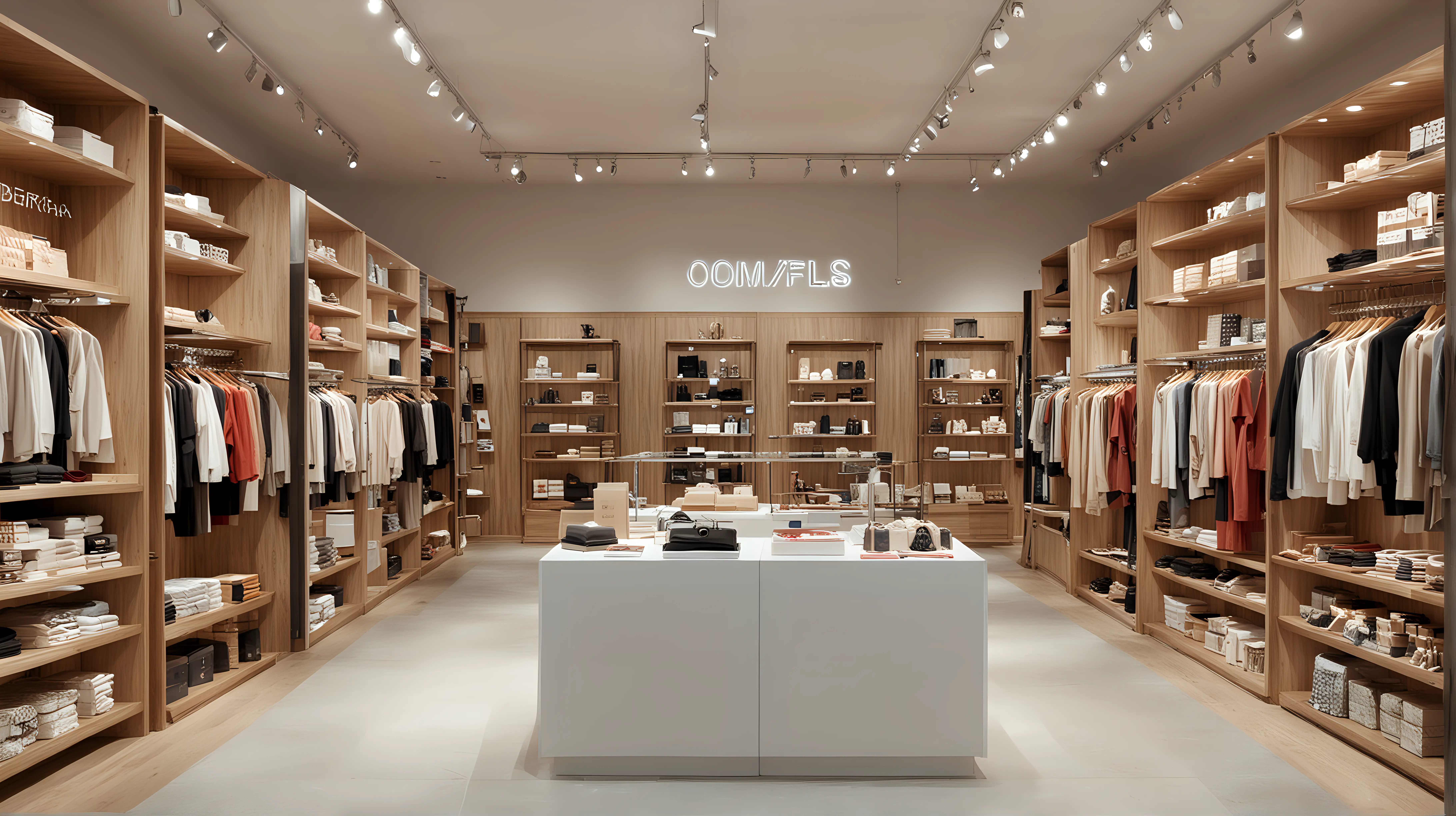 Modern Retail Shop Design with Clean Lines and Bright Lighting
