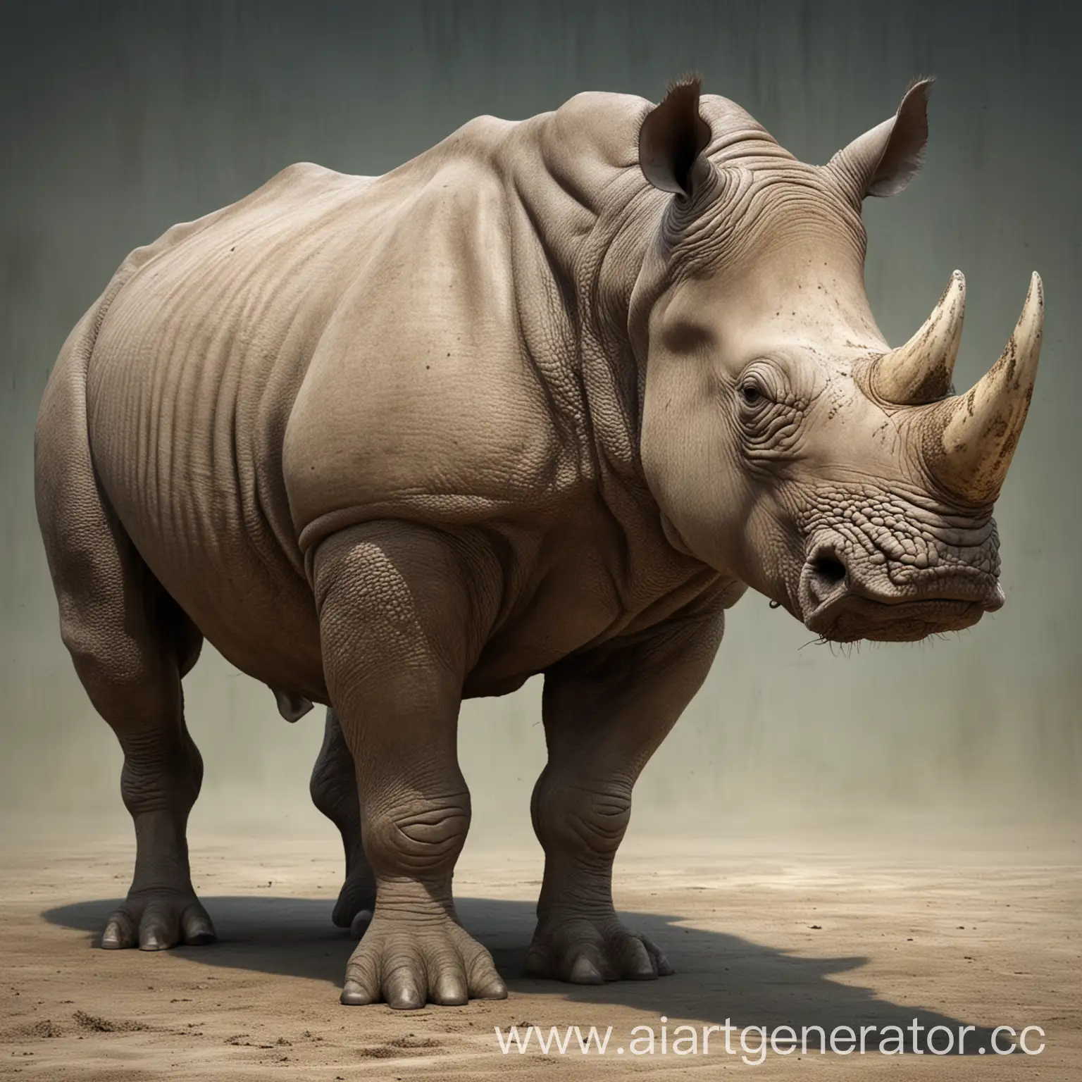 Накачанный носорог 