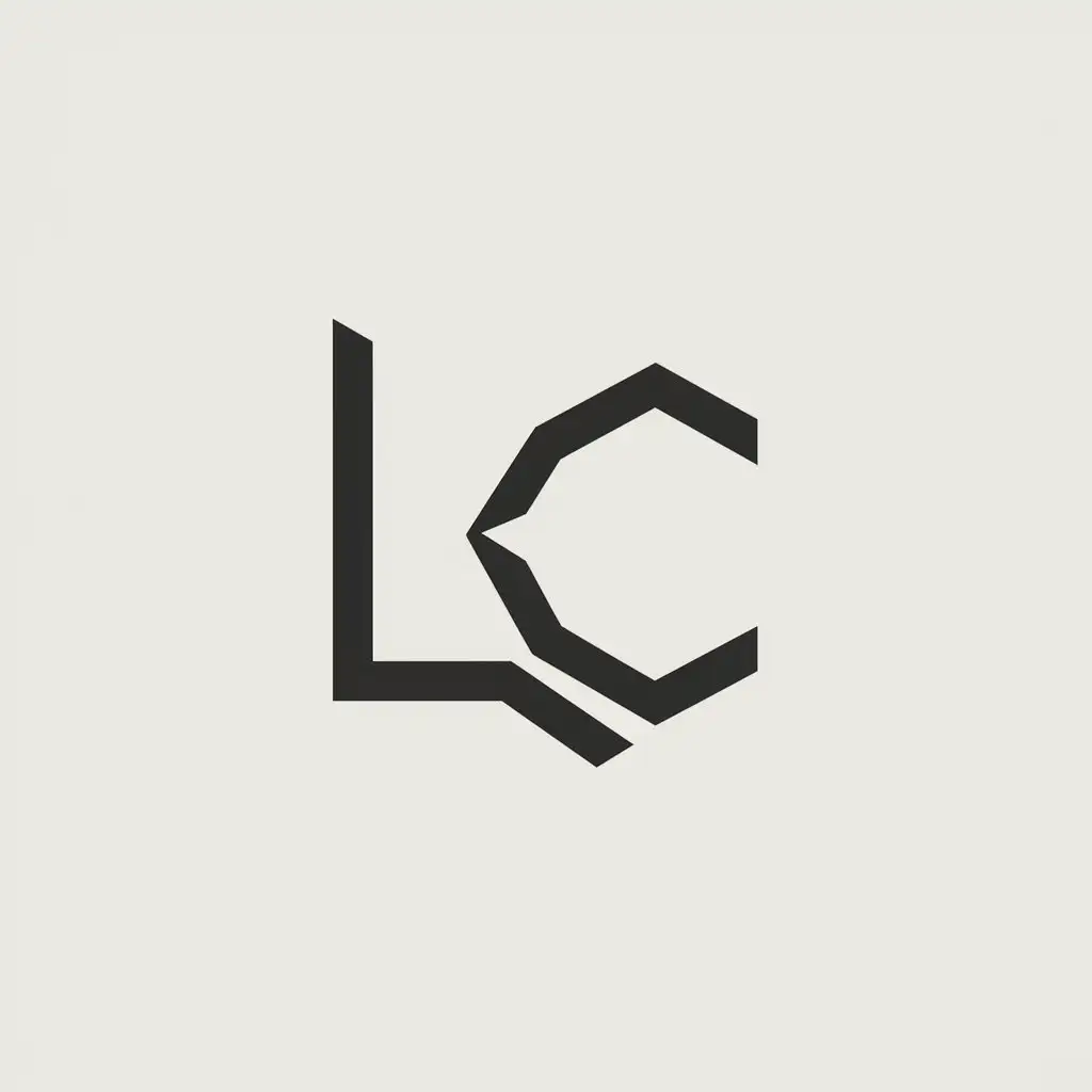 a logo design,with the text "lc", main symbol:lc,Minimalistic,be used in Others industry,clear background