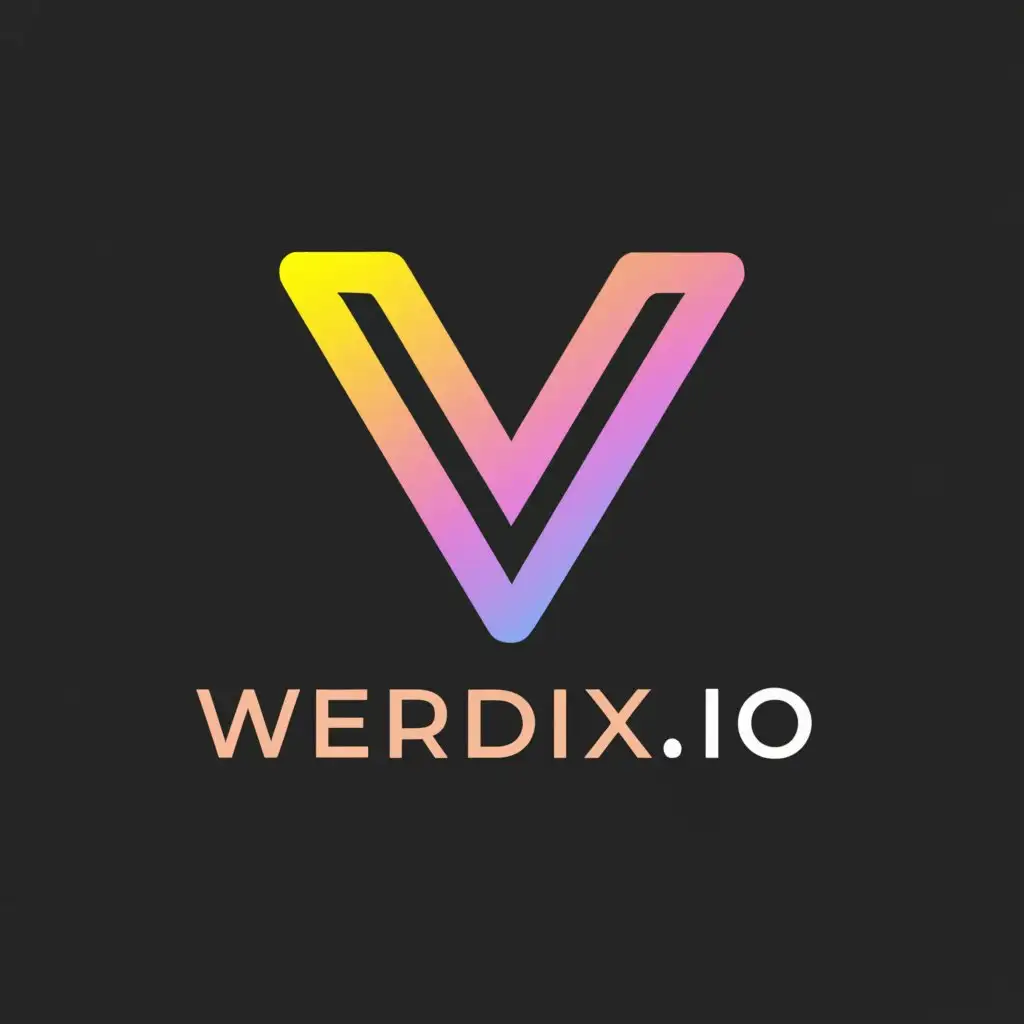 a logo design,with the text "Verdix.io", main symbol:capital letter V,Moderate,be used in Technology industry,clear background
