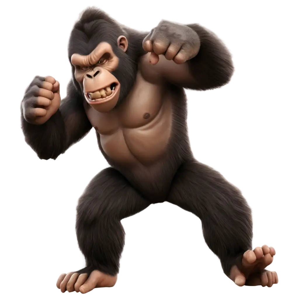 Angry-Kong-3D-PNG-Realistic-HighQuality-Image-for-Impactful-Visual-Content