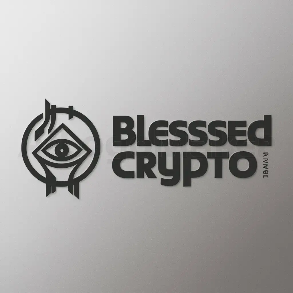 a logo design,with the text "avatarka for telegram channel on theme crypto. Name of channel blessed crypto", main symbol:avatarka for telegram channel on topic crypto. Name of channel blessed crypto,Moderate,be used in Internet industry,clear background