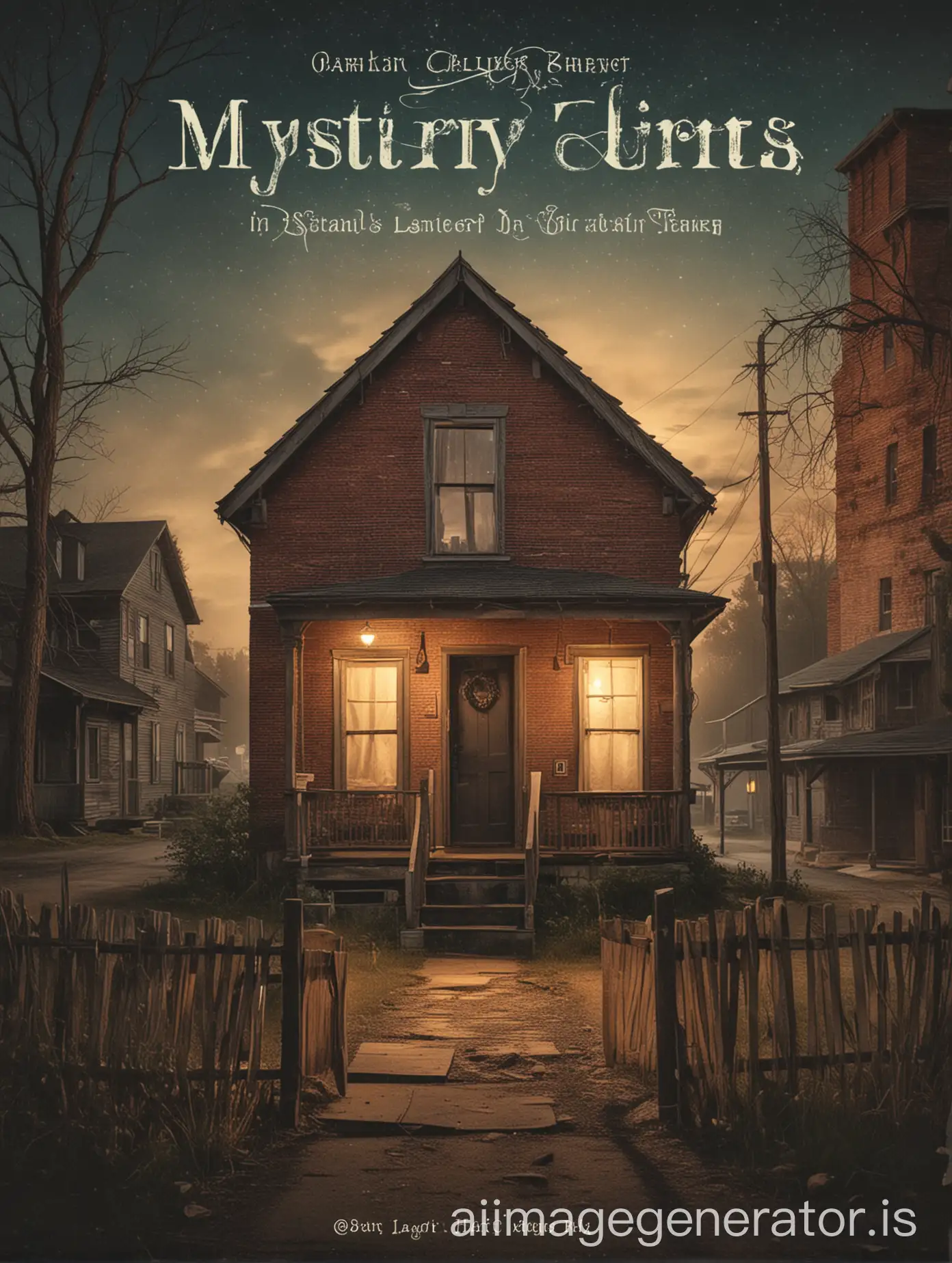 book cover of a story about mystery in a small town