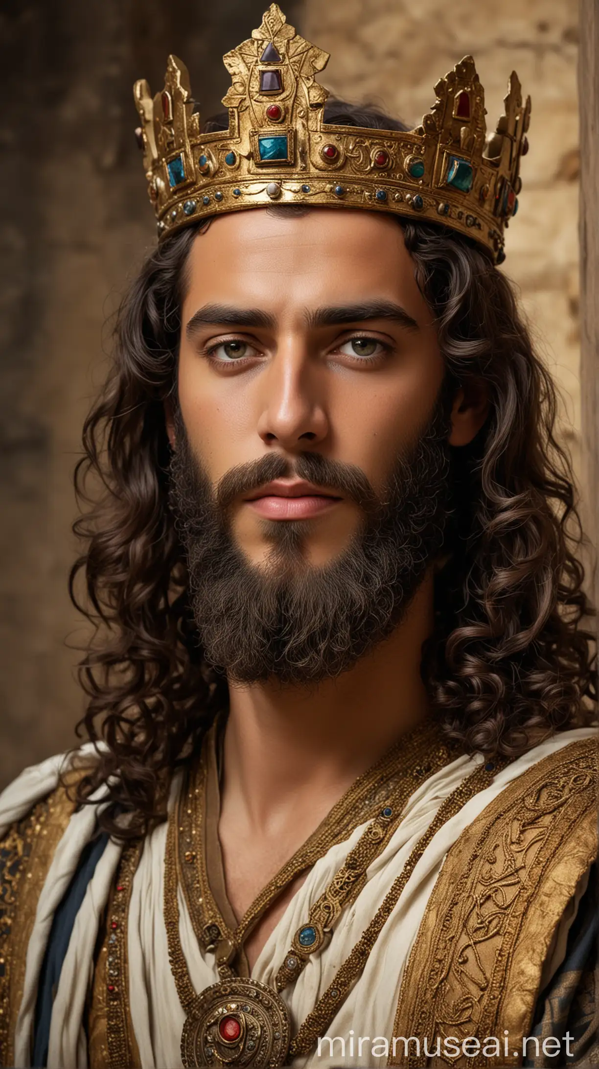 Handsome Jewish king in ancient world 