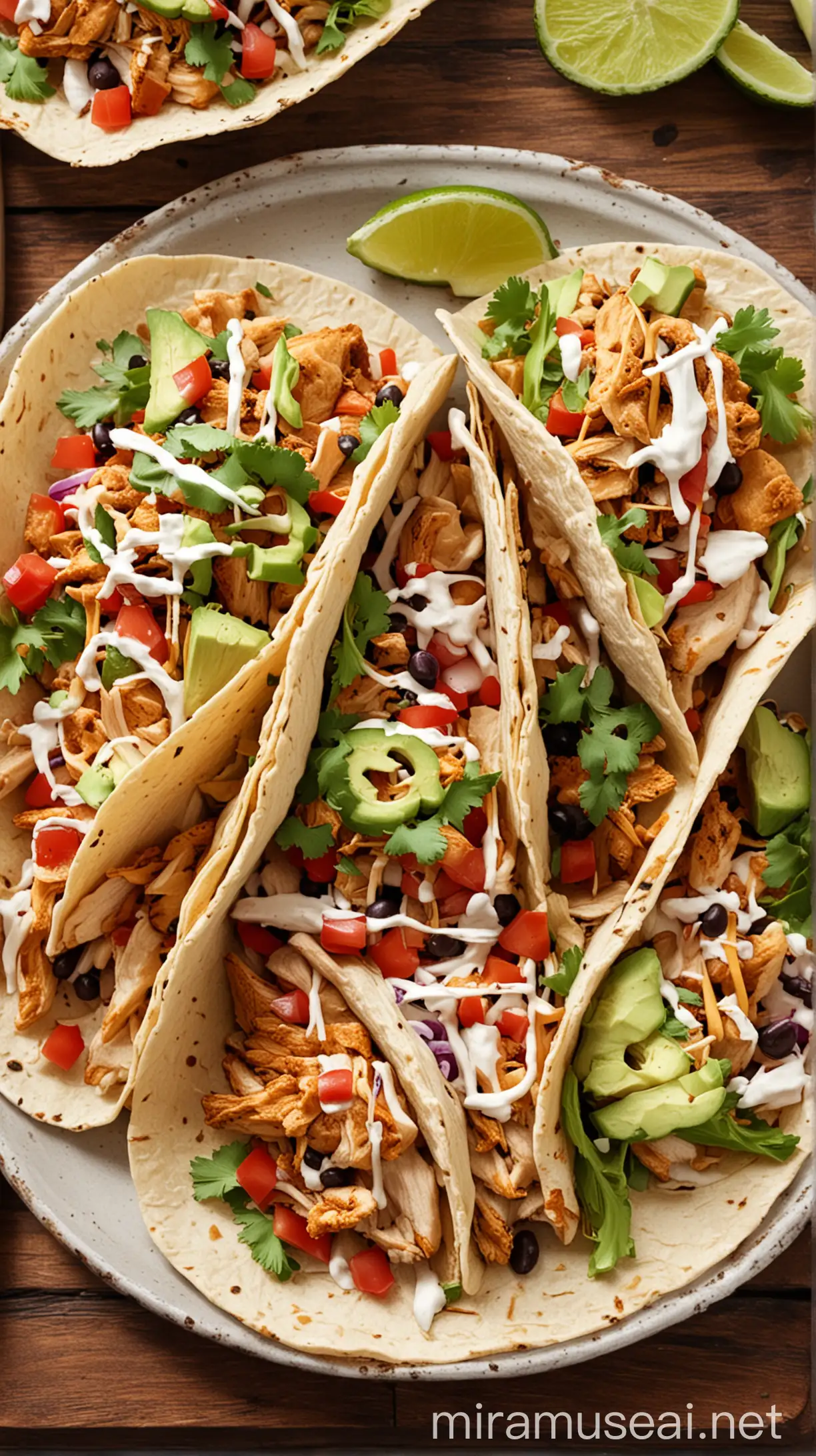 delicious chicken tacos