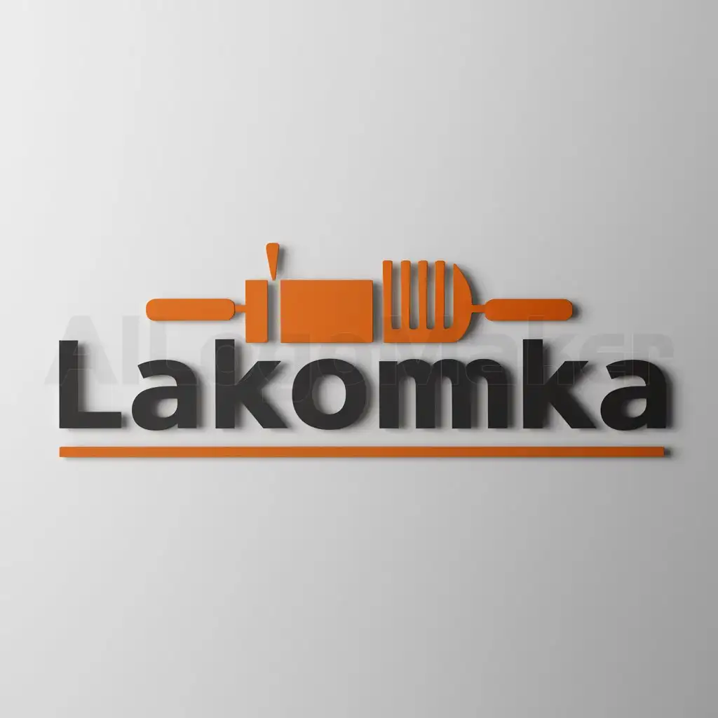 a logo design,with the text "Lakomka", main symbol:Baking,Moderate,clear background