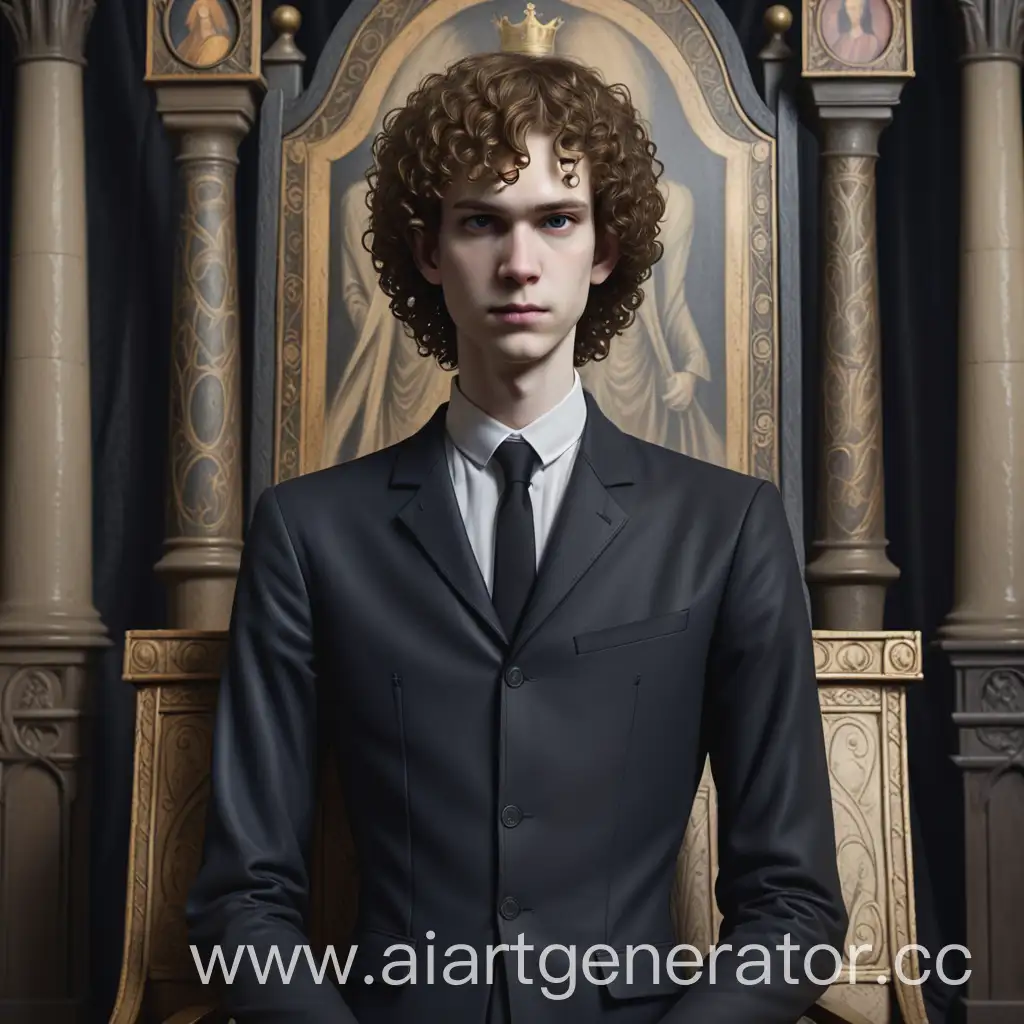 Medieval-King-Portrait-with-Throne-Short-Curly-Hair
