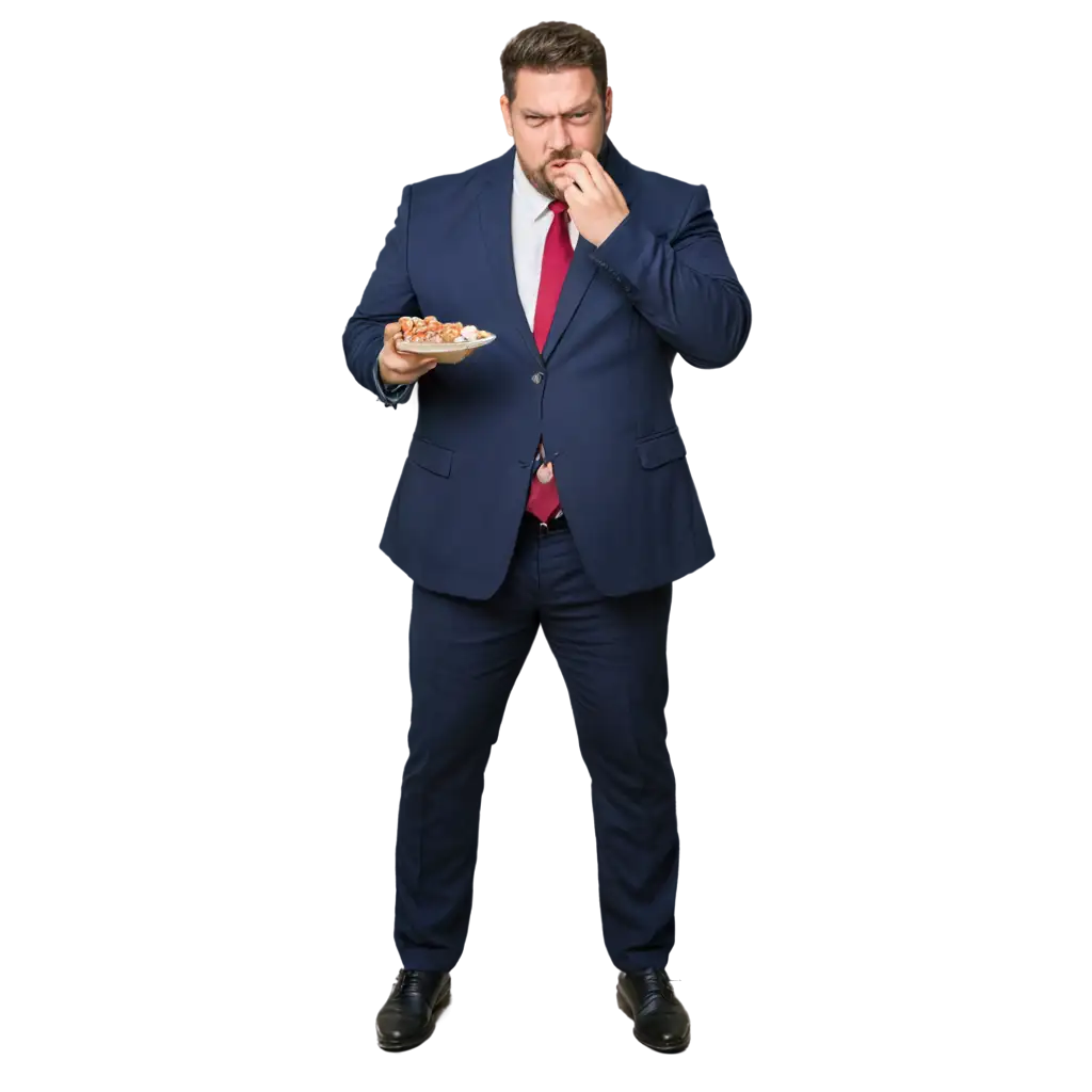 Obese-Businessman-Consumes-Excessive-Medication-PNG-Image-Depiction