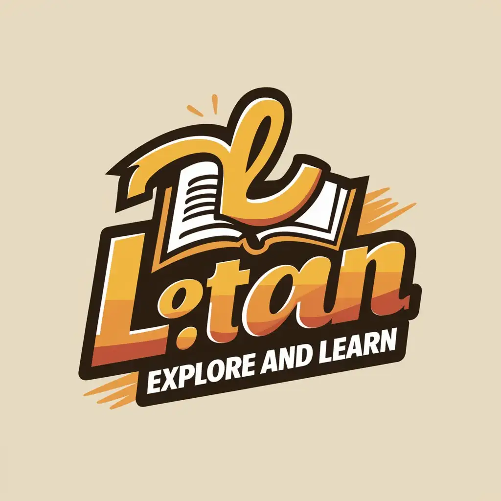 a logo design,with the text "Letan explore and learn", main symbol:SIMPLE Dynamic Logo for Youth English Institution  nnnI am in need of a logo that will help my institution stand out, particularly among young students. This logo will be a key part of our brand, helping to create instant recognition and appeal. The submission should include branding materials such as letter head, envelope, mugs, bags, multiple size banners.nnIt's a Chinese companynnName:nLetan 乐探乐学nnColors: n#21733An#E3B031nnKey Requirements:n- Design should be bright and playful, reflecting the youthful audience.n- Incorporate educational symbols to underscore our focus on teaching.nnThis design should leverage these elements seamlessly to create a dynamic visual identity for our institution.n,complex,be used in Youth English Institution industry,clear background