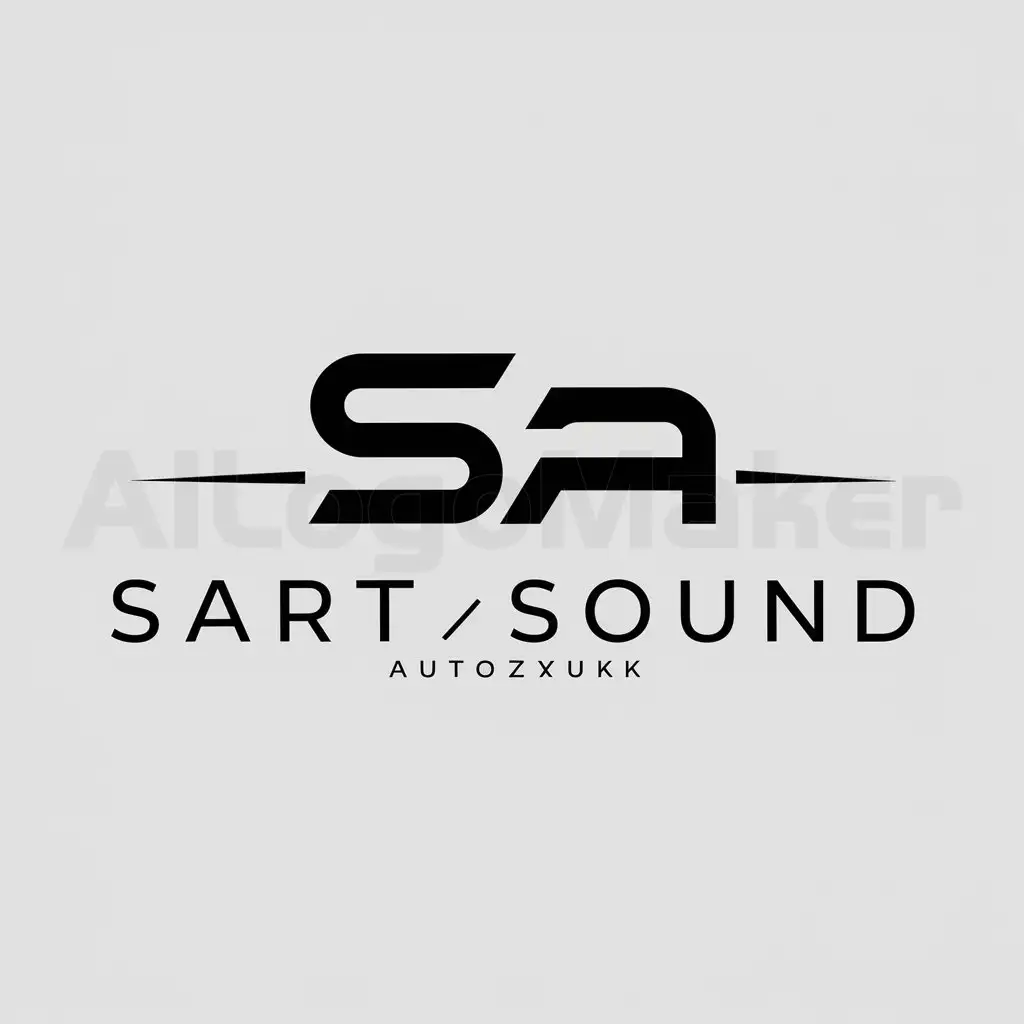 a logo design,with the text "SArt_Sound", main symbol:SA,Moderate,be used in Avtozvuk industry,clear background