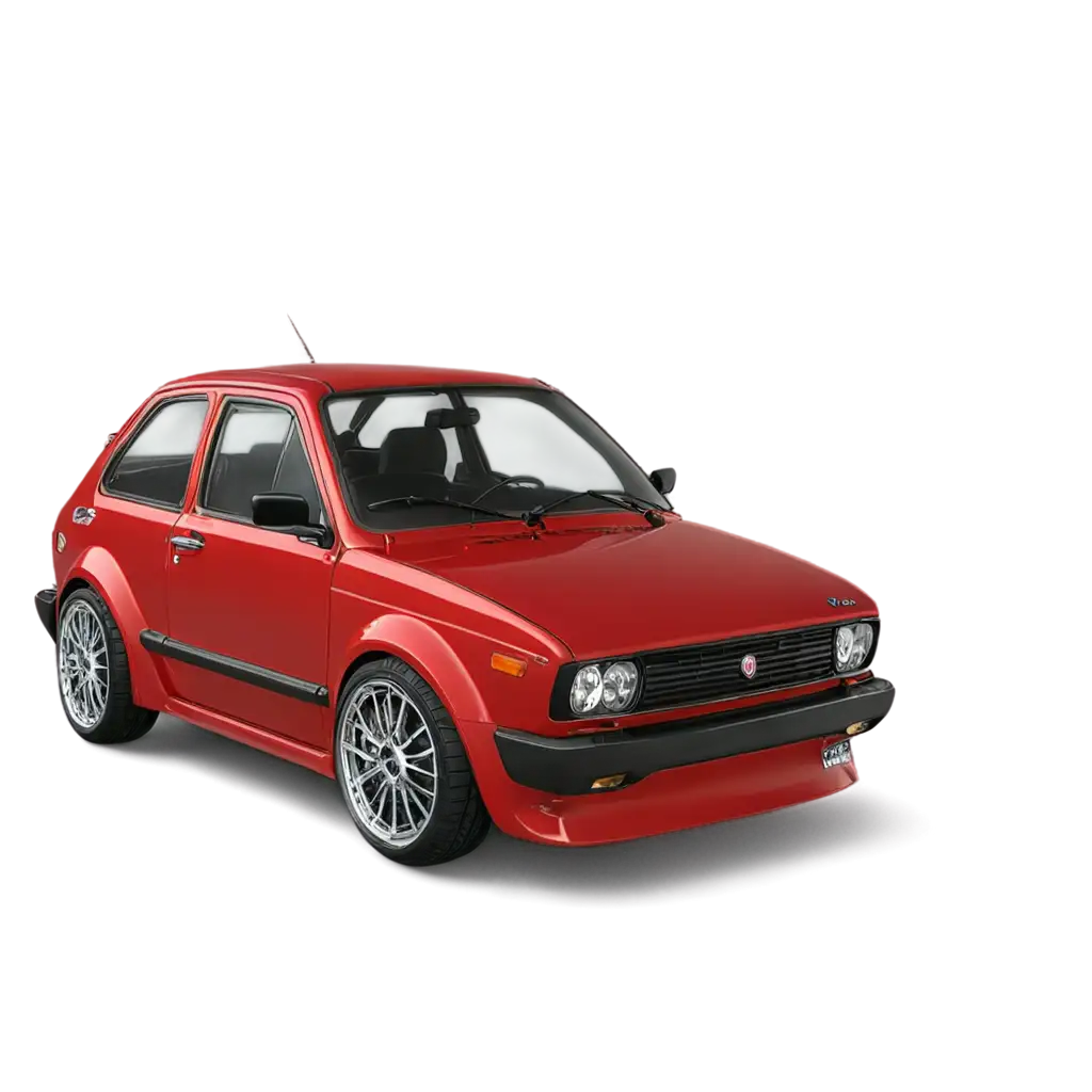 Enhanced PNG Image of a Lowered Tuned fIAT 147 Car Elevate Your Content with HighQuality Visuals