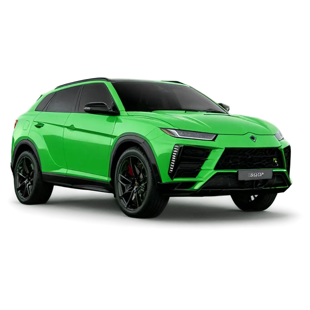 a lamboghinie urus colour green