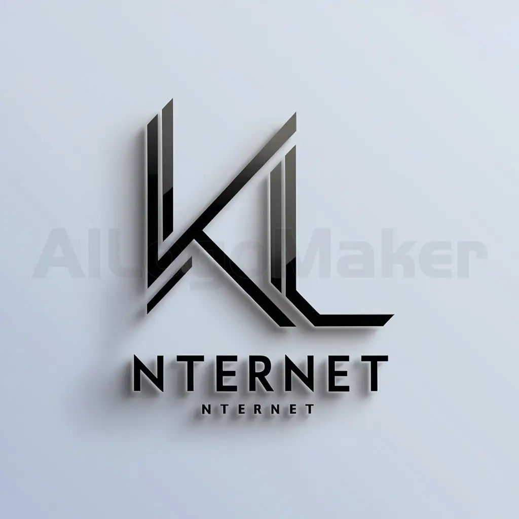 a logo design,with the text "KL", main symbol:KL,Minimalistic,be used in Internet industry,clear background