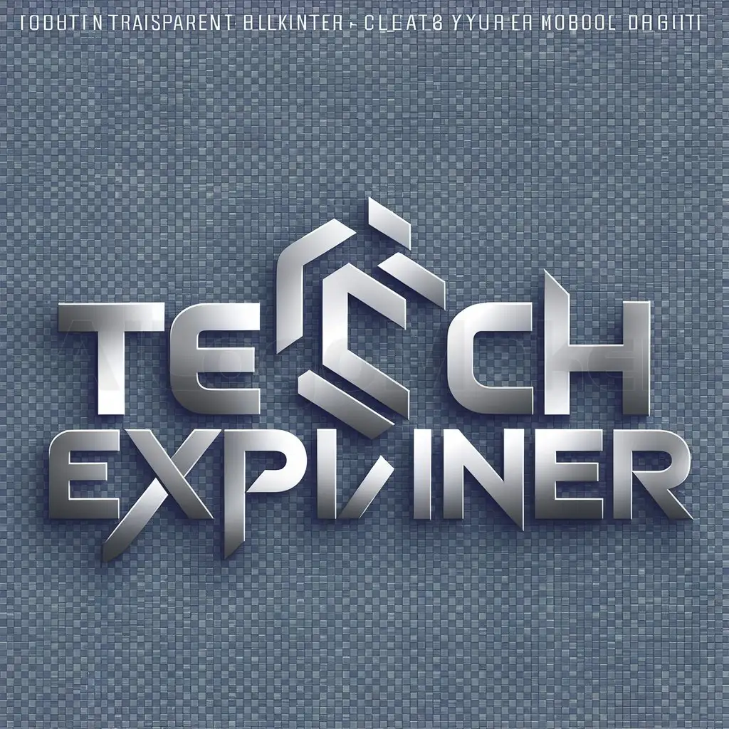 a logo design,with the text "tech explainer", main symbol:i want the logo for my tiktok profile picture, my tiktok name is tech explainer and try to use robot or computer ,Moderate,be used in Internet industry,clear background