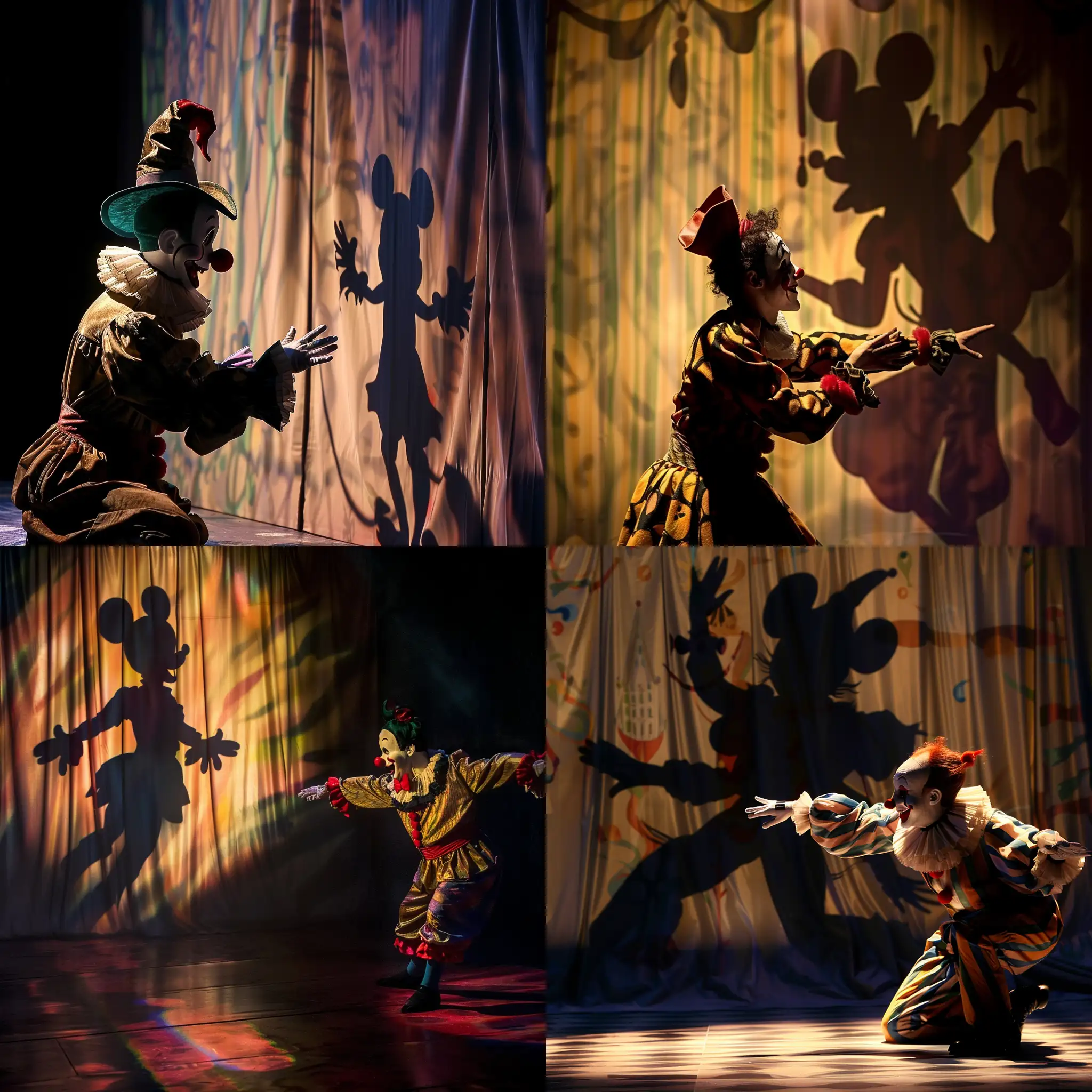 Disney-Style-Clown-Performing-CauNie-Shadow-Play