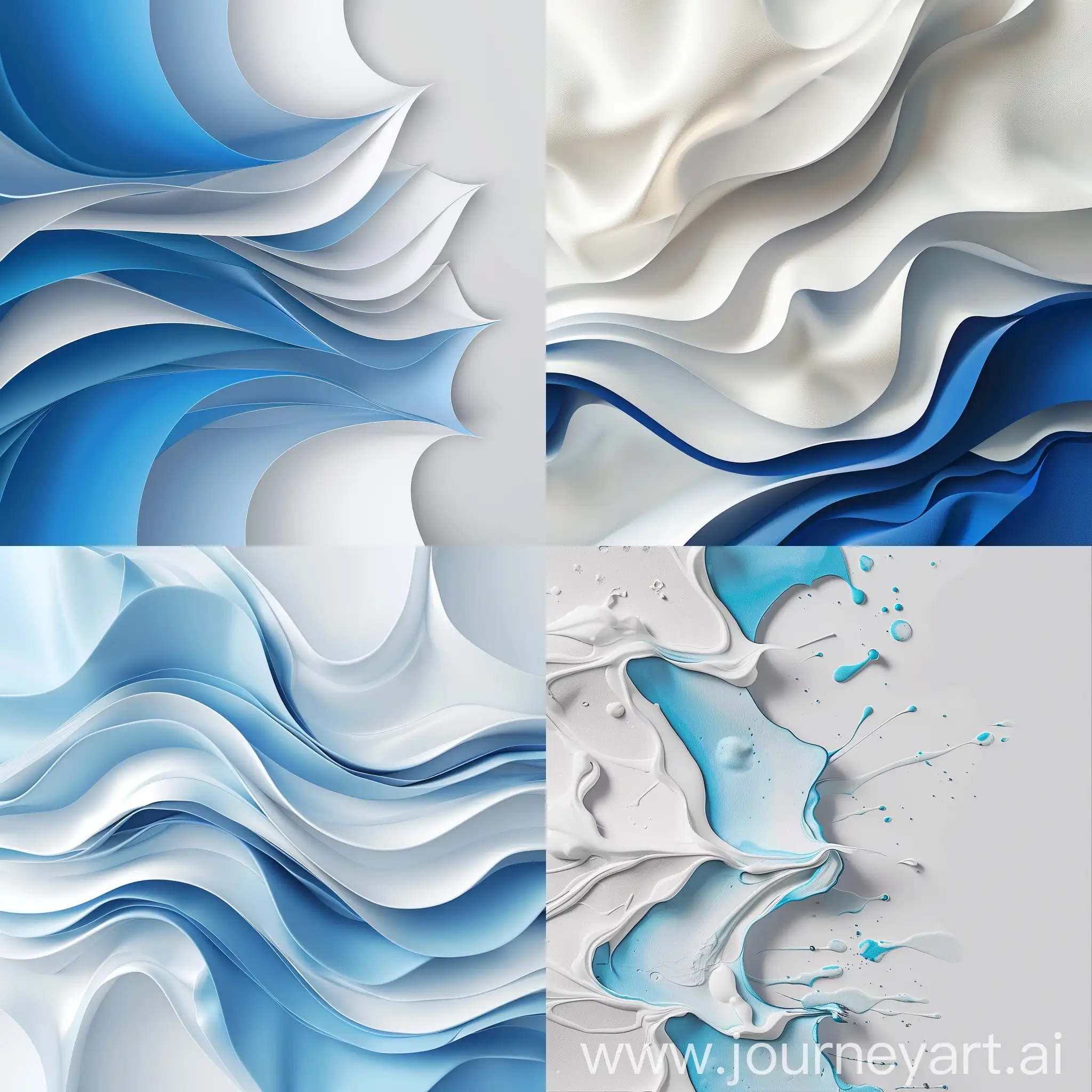 Elegant-White-and-Blue-Abstract-Art-with-Volume