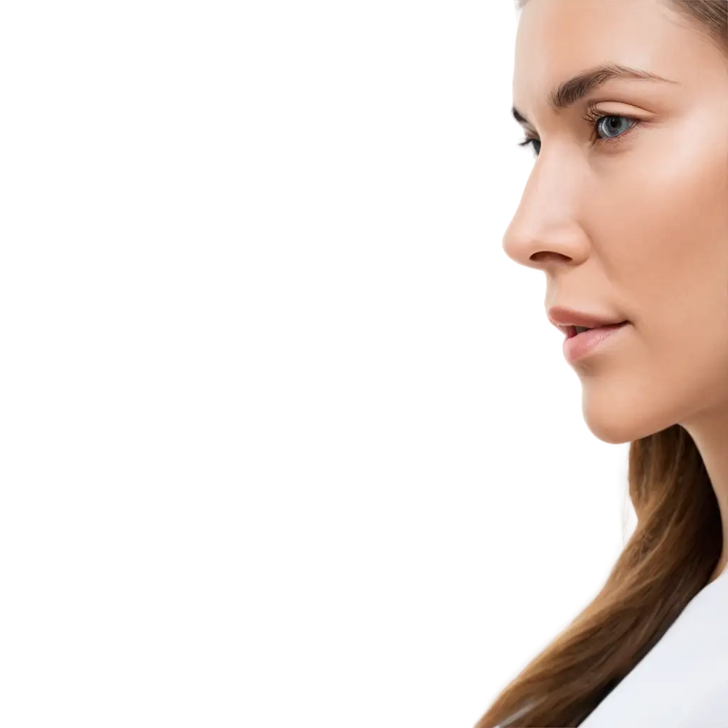 White Side woman face for poster