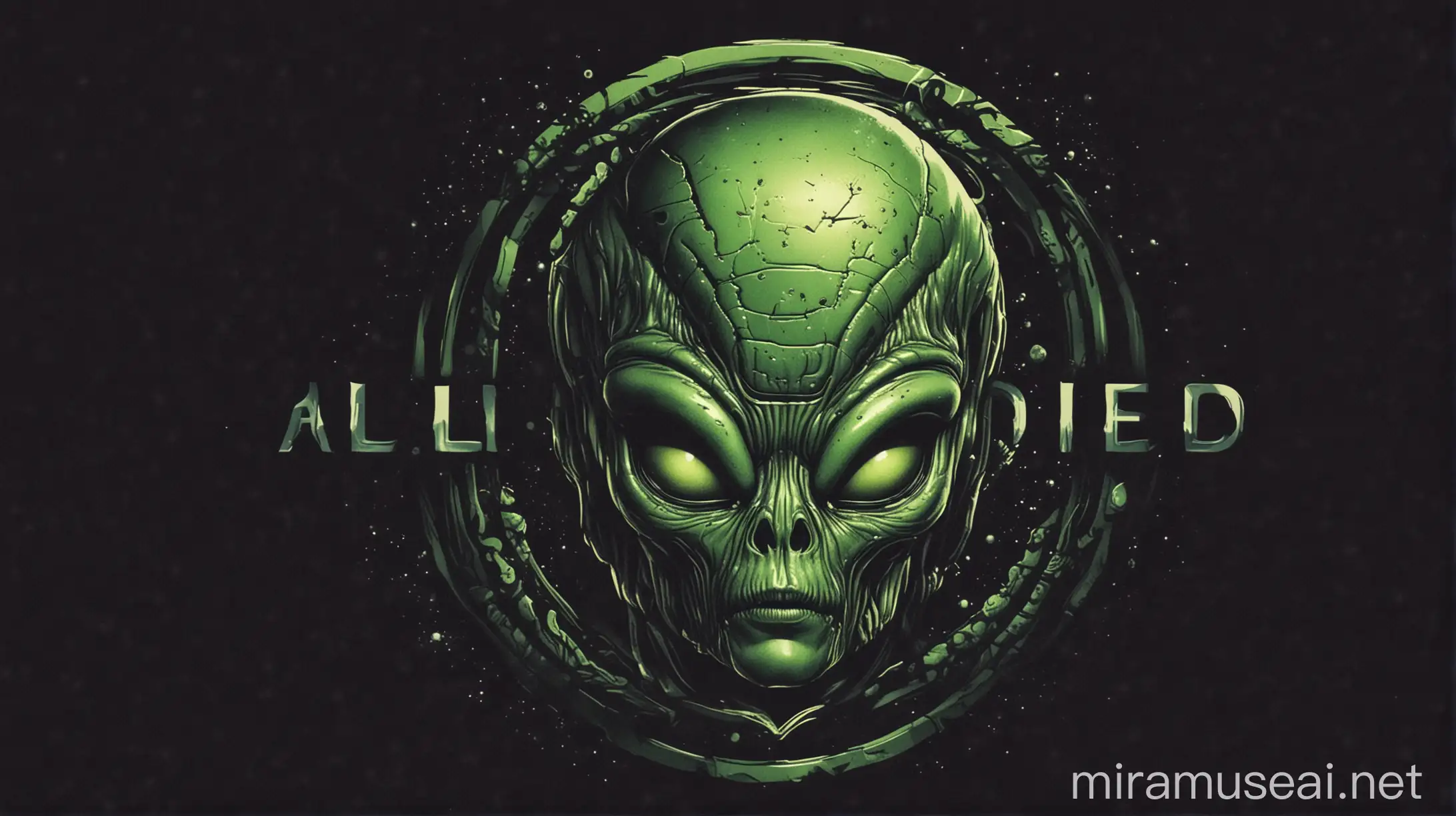 Futuristic Alien Head Logo Design for SciFi Branding