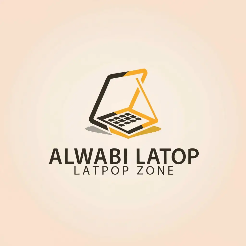 a logo design,with the text "Alwahab laptop zone", main symbol:uniqe,Moderate,be used in Retail industry,clear background