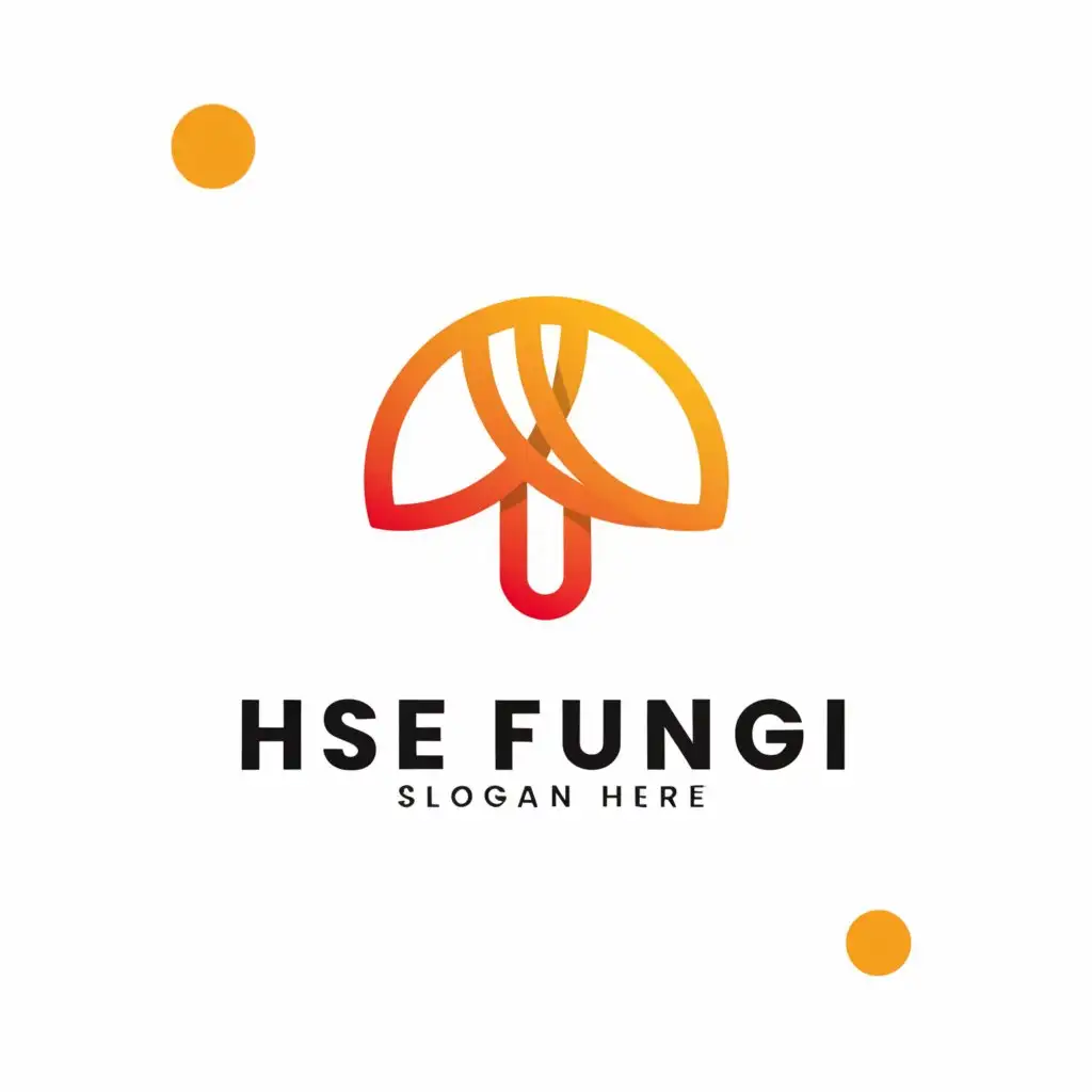 a logo design,with the text "HSE Fungi", main symbol:mushrooms typo,Minimalistic,be used in Retail industry,clear background
