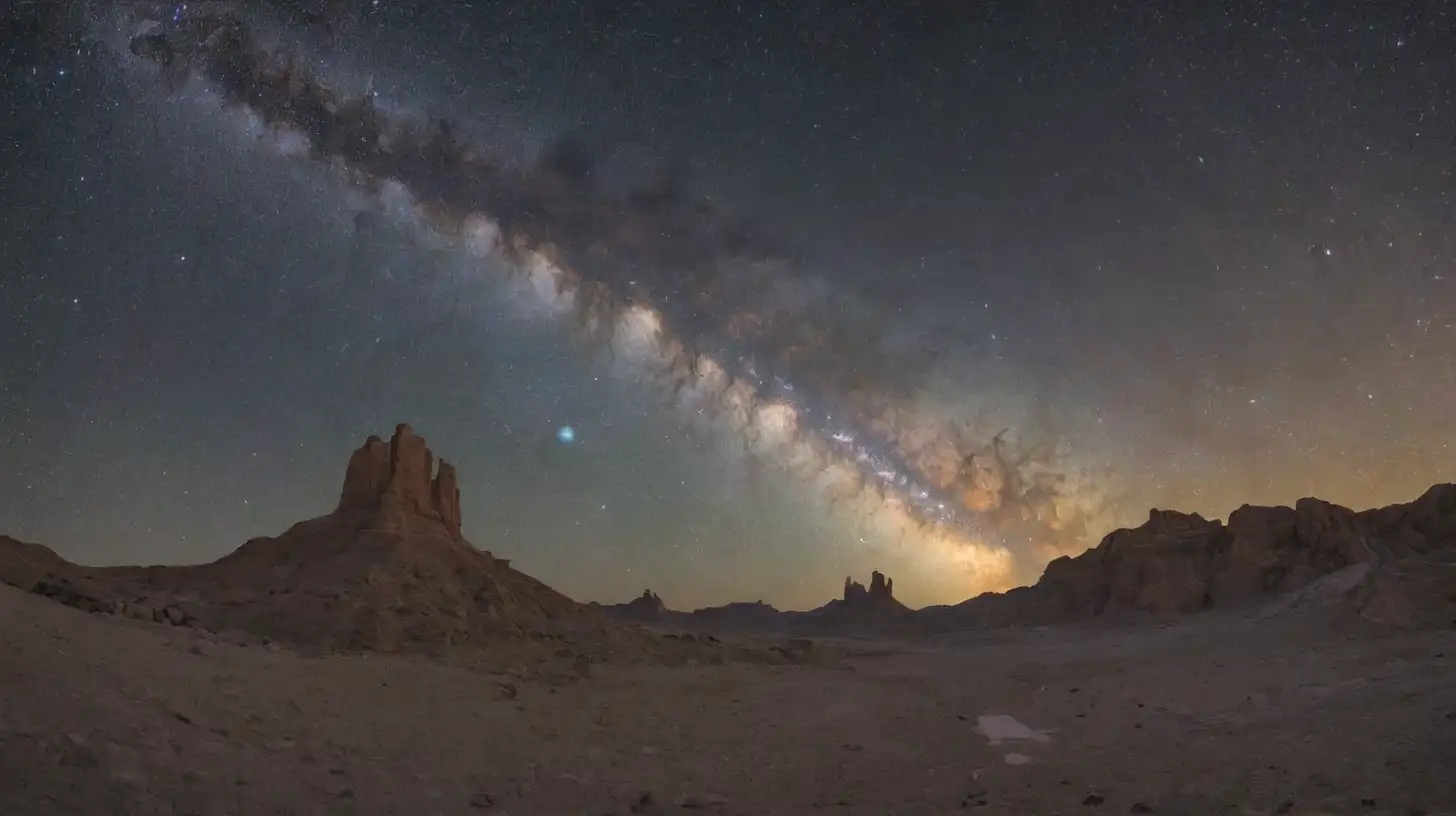 Vibrant Milky Way Galaxy Illuminating Space Exploration