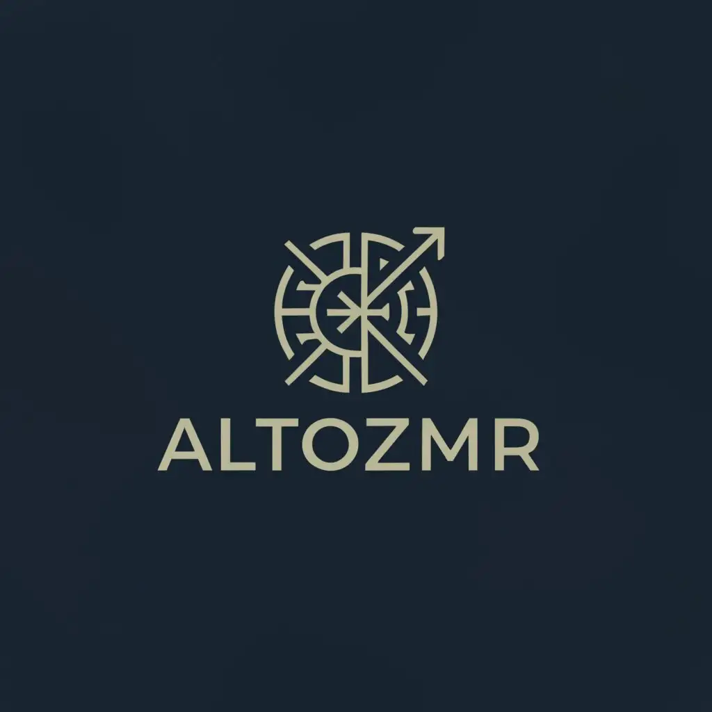 a logo design,with the text "AltoZMR", main symbol:Compass or Protractor: Denote measurement and accuracy, key elements in construction consulting for creating precise and well-executed projects,Moderate,be used in Construction industry,clear background