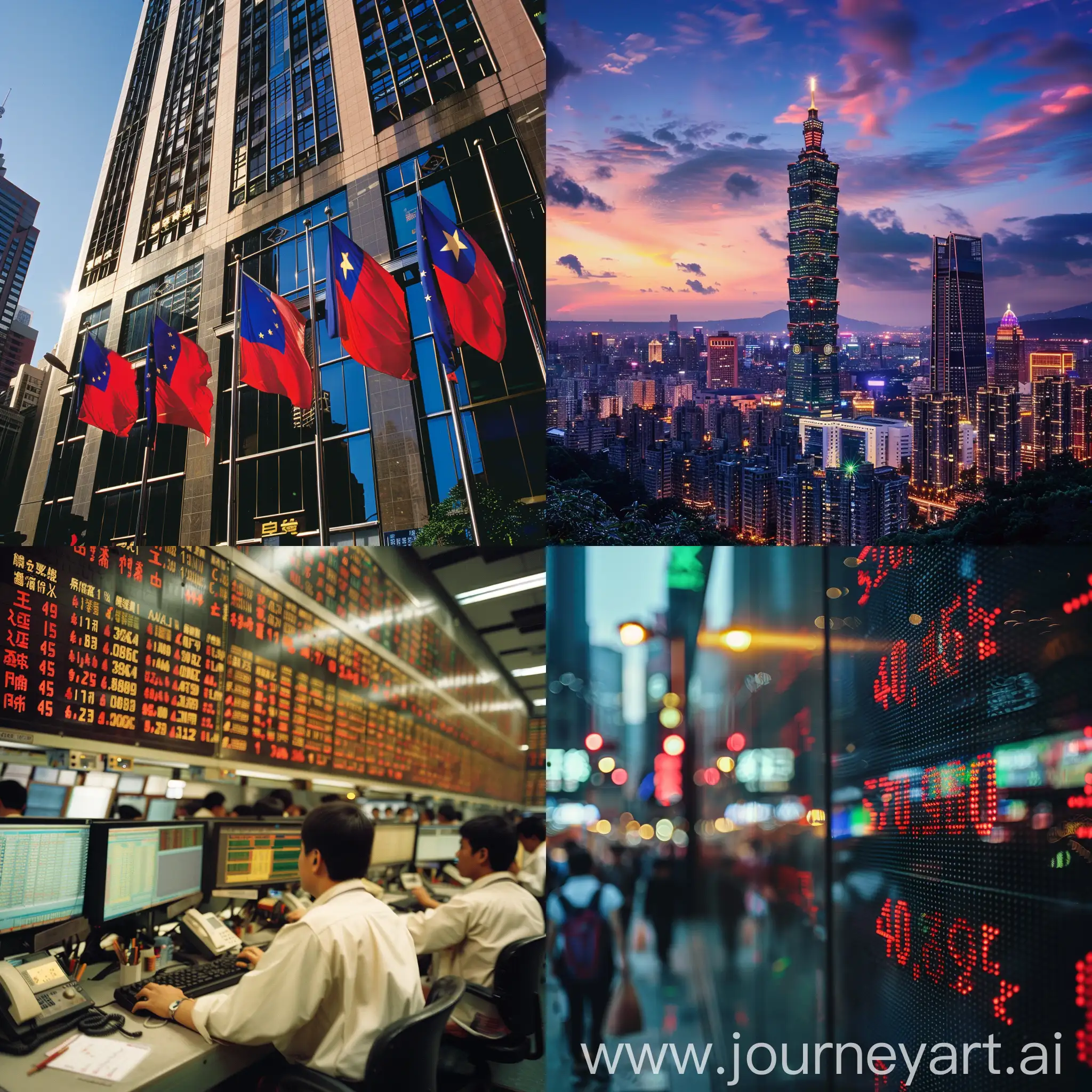 Taiwan-Stock-Brokers-in-Vibrant-Office-Environment