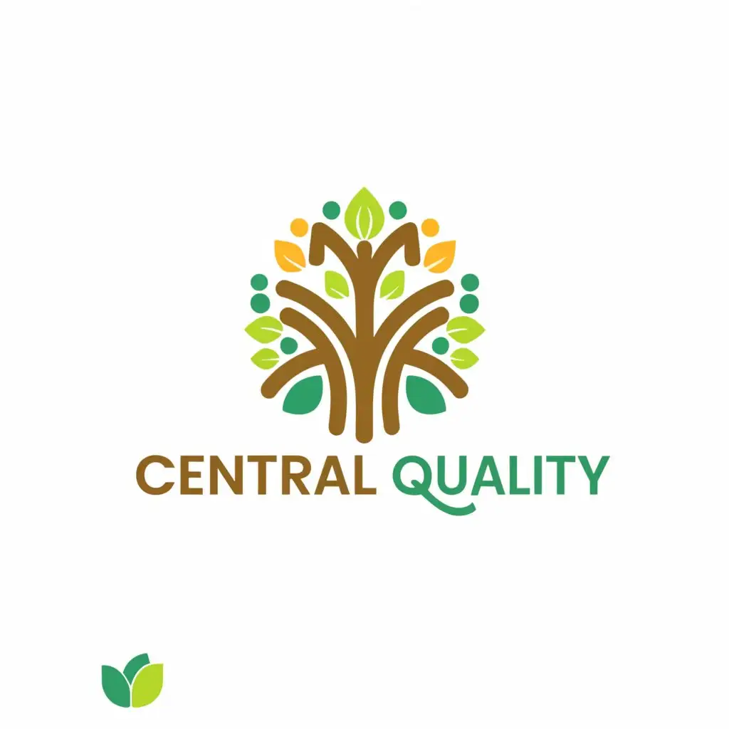 a logo design,with the text "Central Quality", main symbol:nature,Moderate,be used in Technology industry,clear background