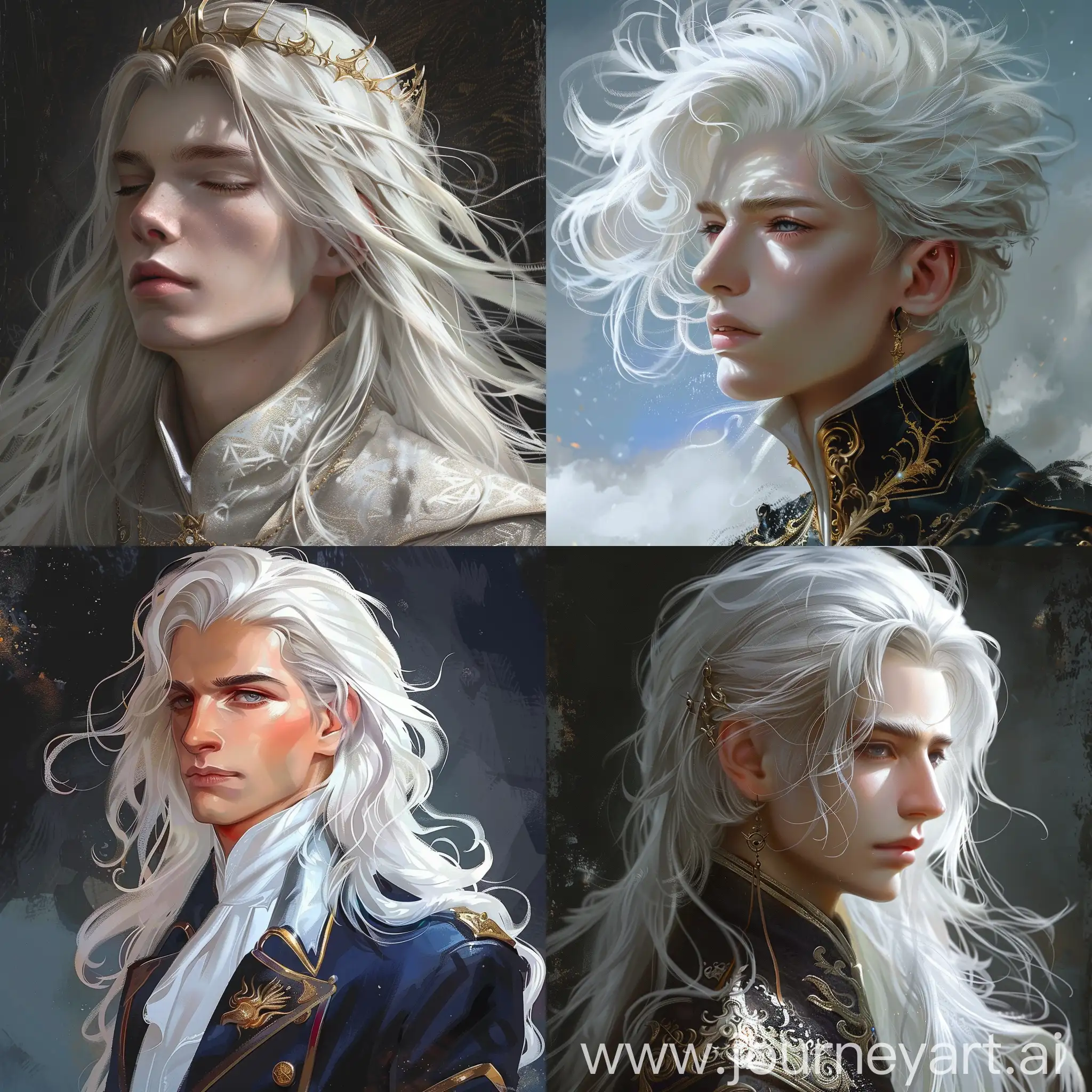 white hair prince