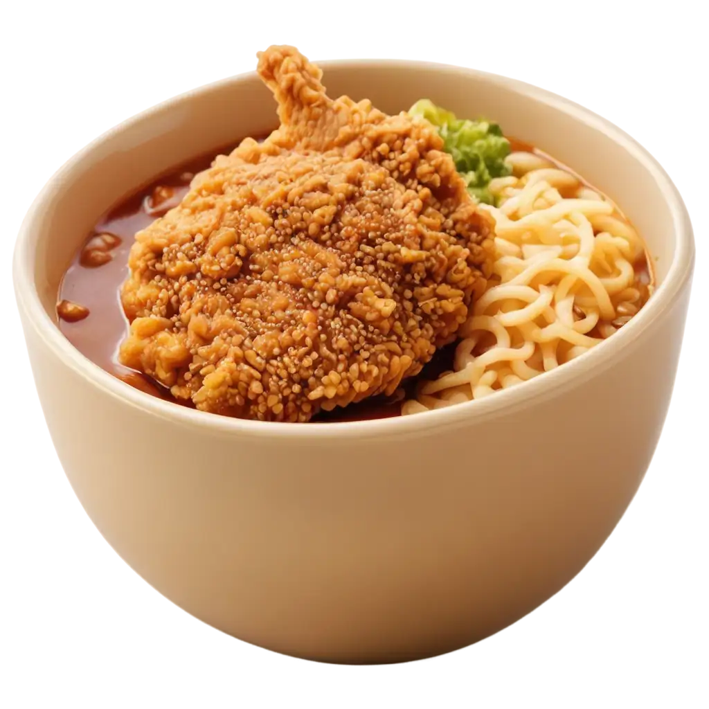 Realistic-Fried-Chicken-Cutlet-in-Ramen-Bowl-HighQuality-PNG-Image-for-Culinary-Visuals