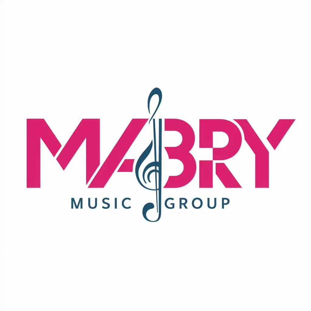 Mabry Music Group Logo Harmonious Fusion of Melody and Design