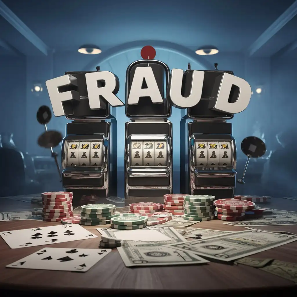 Casino-Slot-Machines-with-Fraud-Inscription