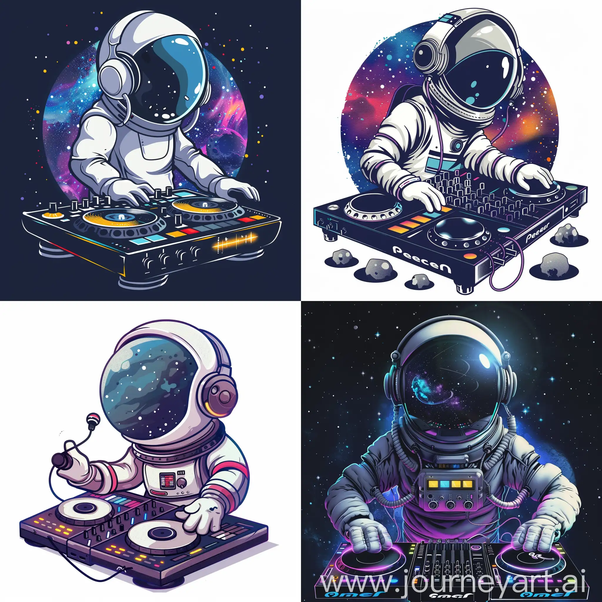 Cosmic-DJ-Space-Character-with-Headphone-and-DJ-Console