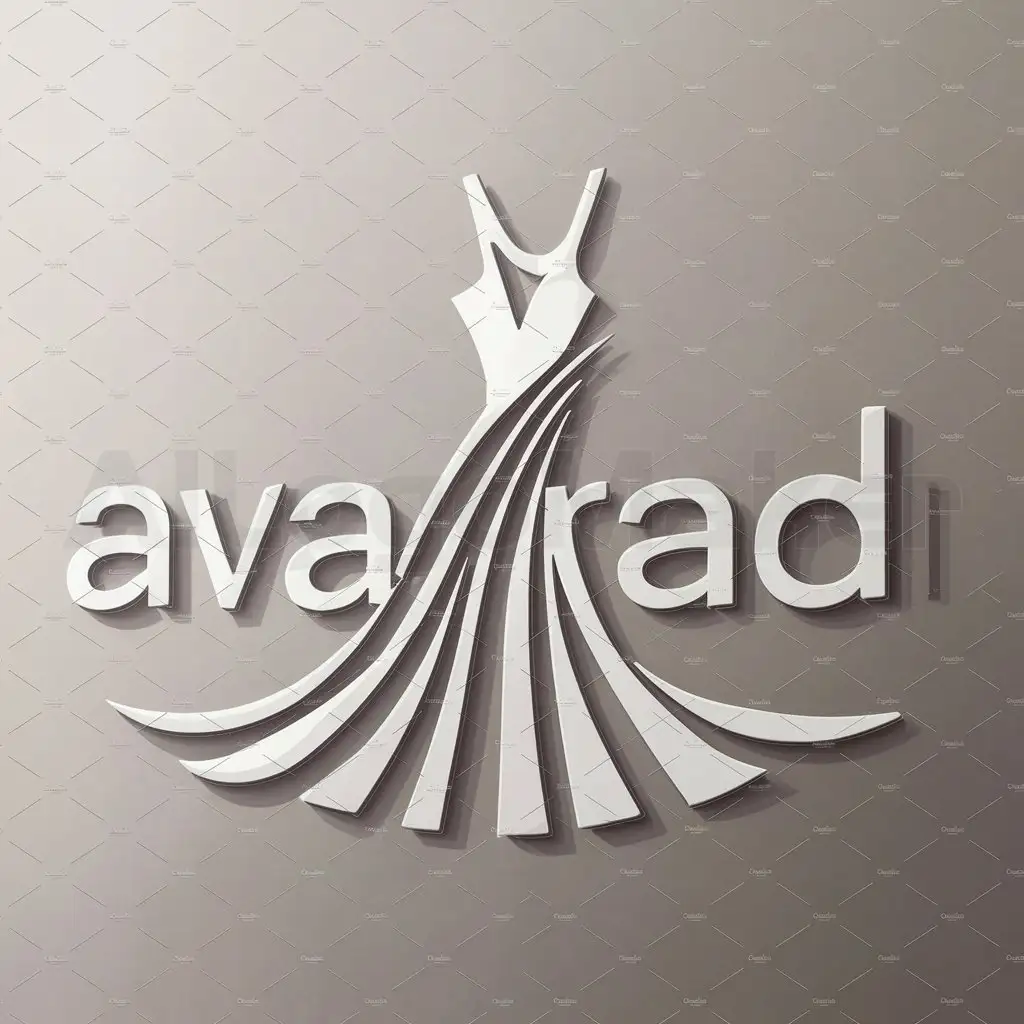 a logo design,with the text "avarad", main symbol:dress,Moderate,be used in Others industry,clear background