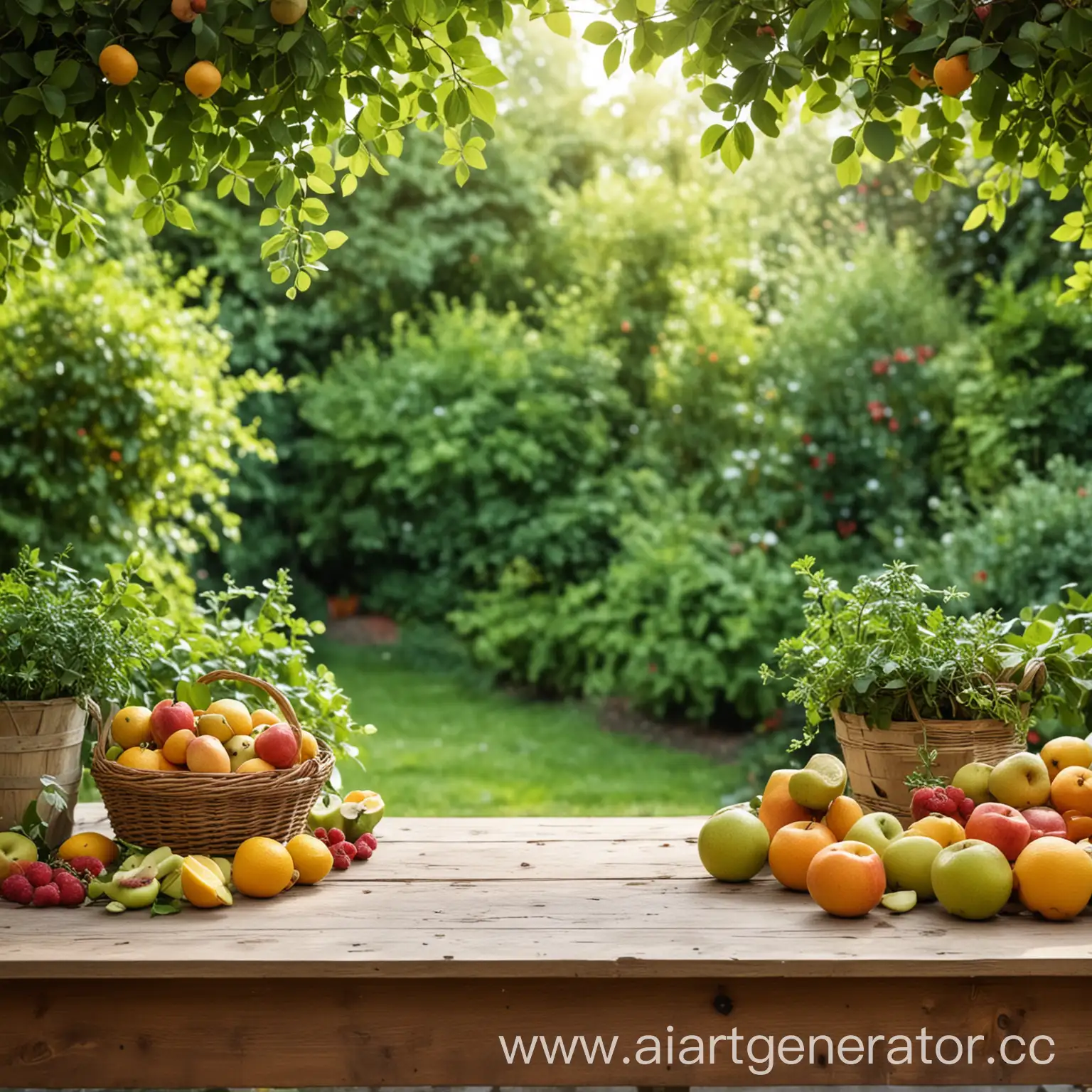 Table-Setting-with-Fresh-Fruits-and-Garden-Greenery