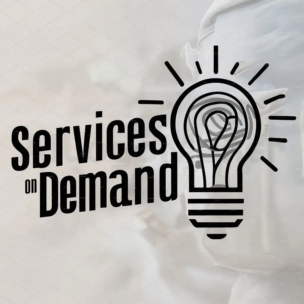 a logo design,with the text "Services on Demand", main symbol:Services,complex,be used in Technology industry,clear background