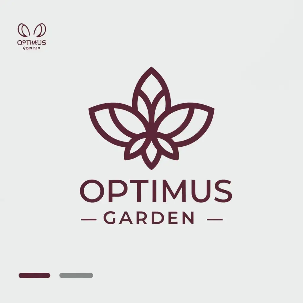 a logo design,with the text "OPTIMUS GARDEN", main symbol:ORQUIDEA,Moderate,be used in Technology industry,clear background