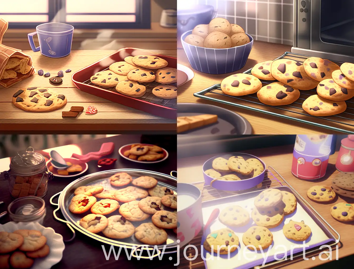 Baking-Freshly-Baked-Cookies-with-Kitchen-Accessories
