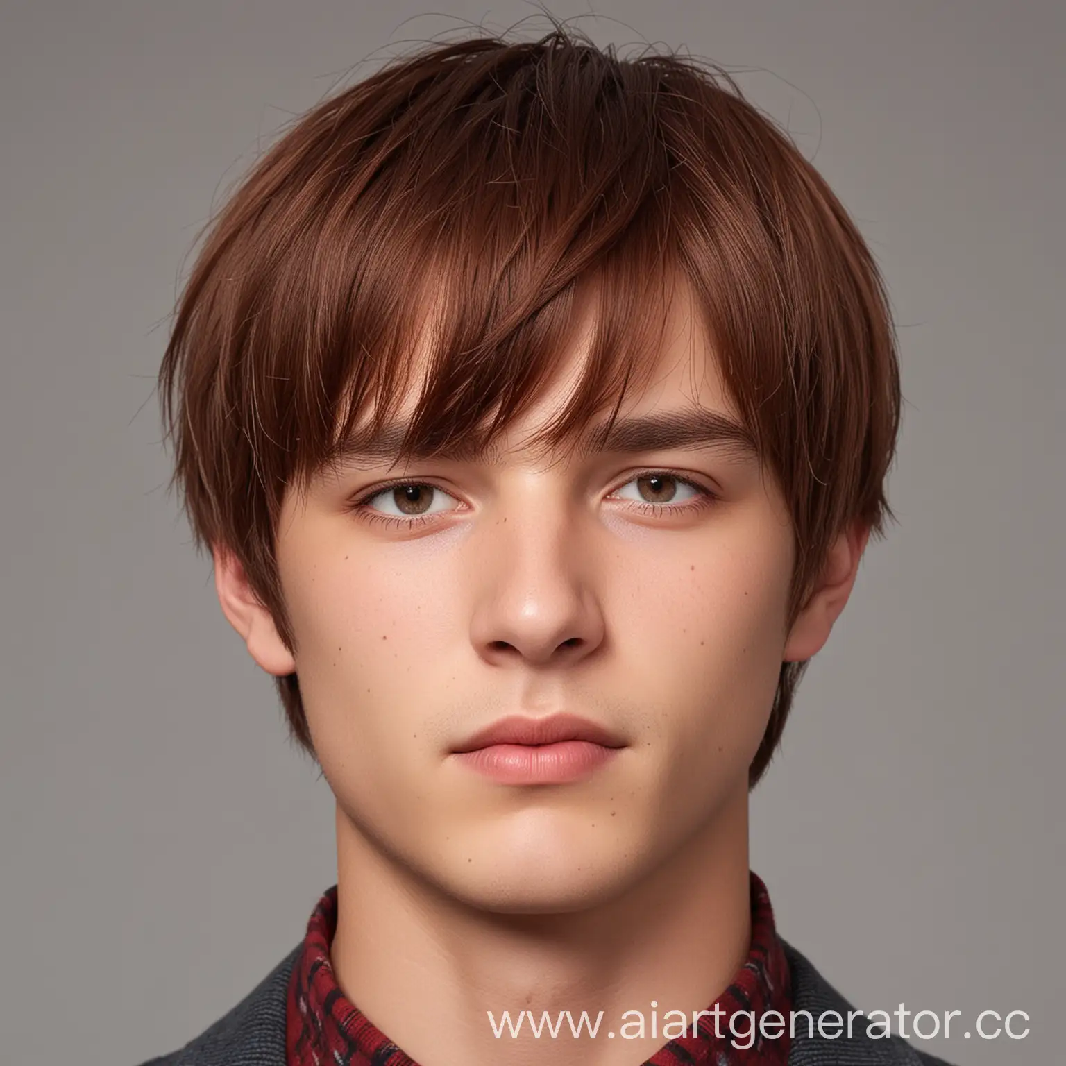RedHaired-Stocky-Man-with-Side-Bangs-and-Brown-Eyes-Portrait