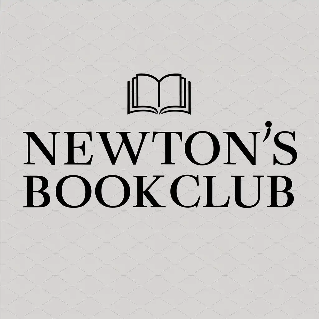a logo design,with the text "Newton's Bookclub", main symbol:Ideas,Moderate,be used in Education industry,clear background