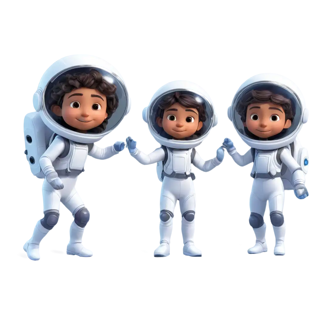 Adorable-Astronaut-Kids-Exploring-Space-PNG-Image-of-a-Girl-and-Boy-with-Spaceship