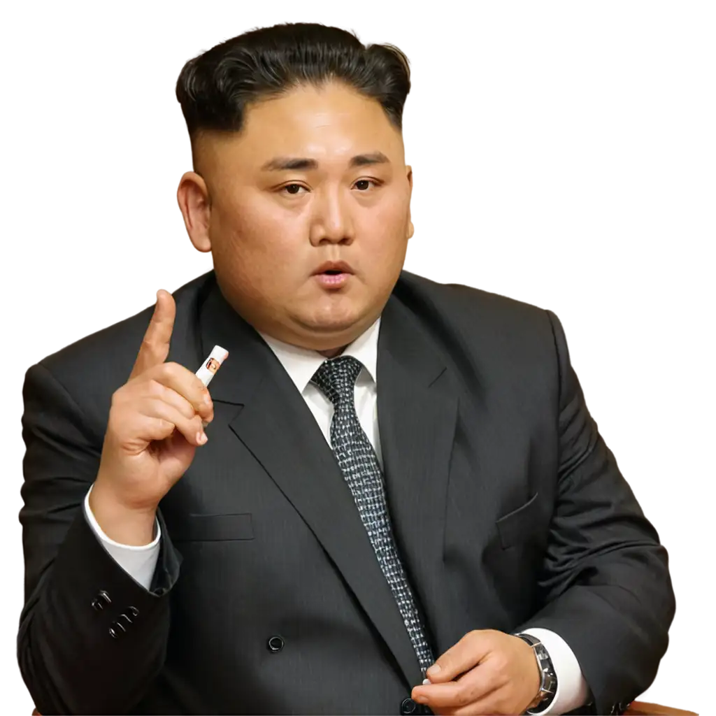 Kim Jong UN fat smoking