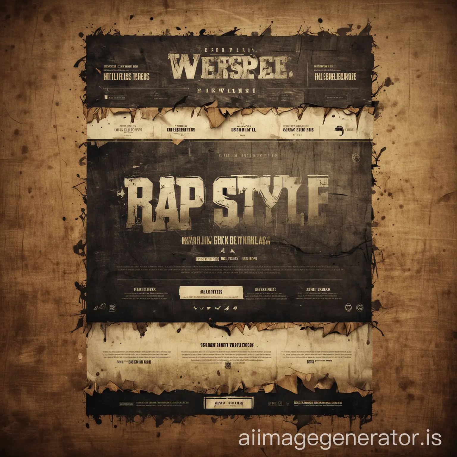 website design texture , rap style